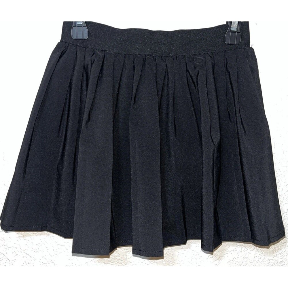 Stella Tweed Girls Pleated Skorts Sz (10-12) Black